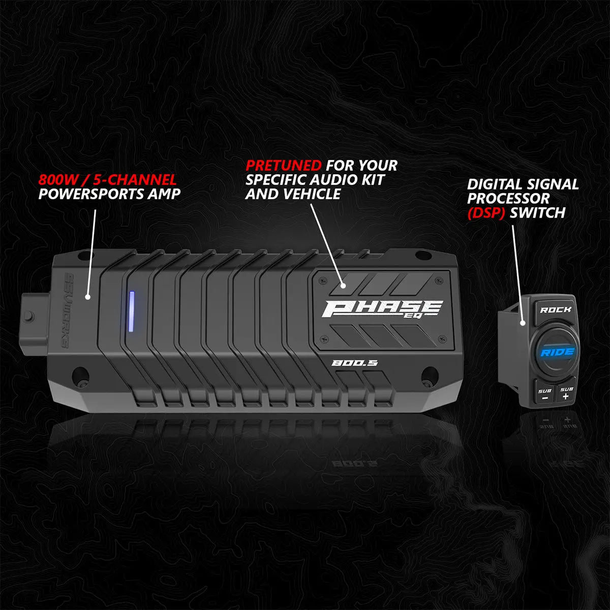 2017-2026 Can-Am® X3, Phase-4 A-Spec 5-Speaker 800watt System w/MRB4 SSV Works