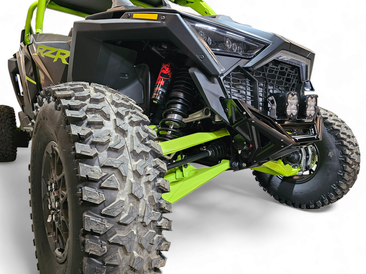 2022-2026 Polaris RZR Pro R, Pro S, Turbo R Machined Billet Front Winch Bumper (Black Anodize) www.elektricoffroad.com