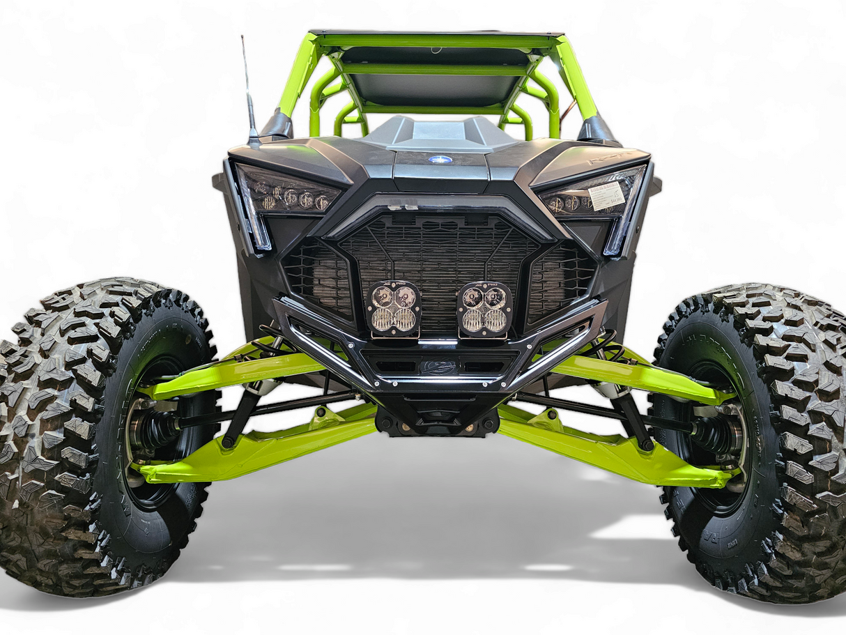 2022-2026 Polaris RZR Pro R, Pro S, Turbo R Machined Billet Front Winch Bumper (Black Anodize) www.elektricoffroad.com