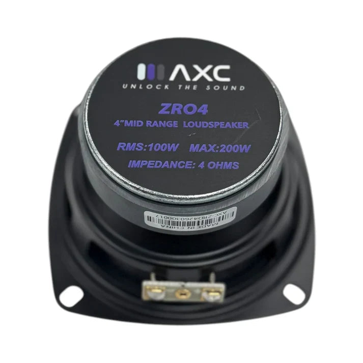 Audio Xtreme Code AXC-ZRO4 | 4" 100W RMS Midrange Speaker (Single)