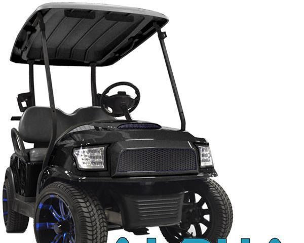 Madjax Black Alpha Front Cowl w/Street Grill & Headlights for Club Car Precedent