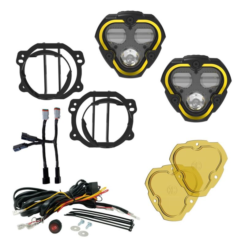 KCHilites Flex Era® 3 Dual Mode SAE Fog Lights | '07- '18 JK Wrangler/ '18-'24 JL Wrangler/ '20-'24 JT Gladiator