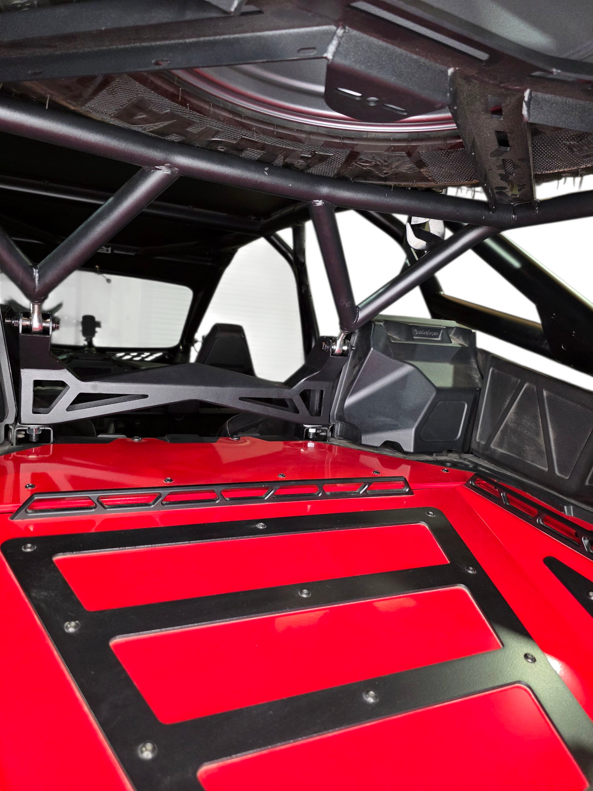 2020+ Polaris RZR Pro XP, 2022+ Pro R/Turbo R, 2025+ Pro R/Pro S Tire Rack www.elektricoffroad.com