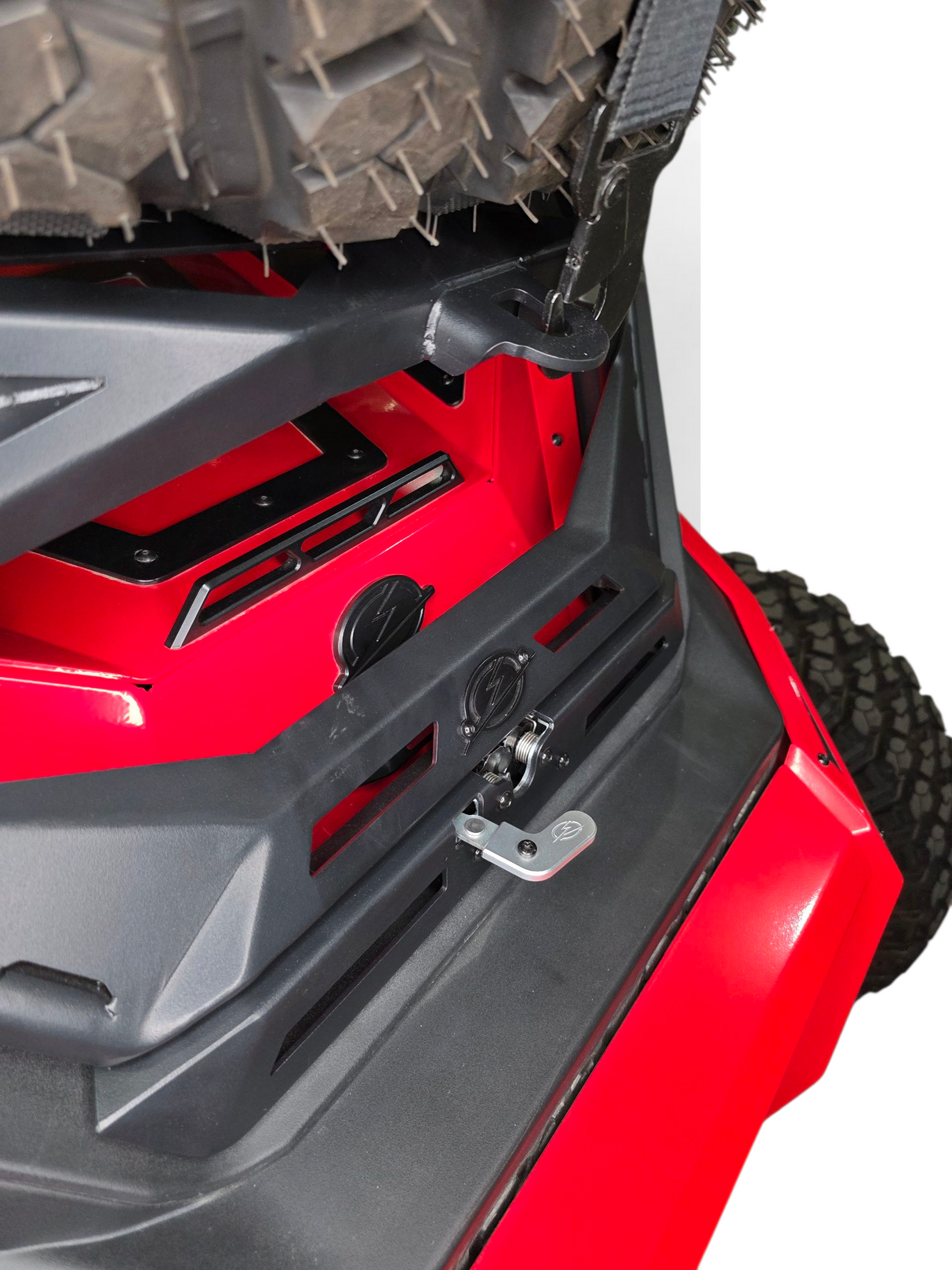2020+ Polaris RZR Pro XP, 2022+ Pro R/Turbo R, 2025+ Pro R/Pro S Tire Rack www.elektricoffroad.com