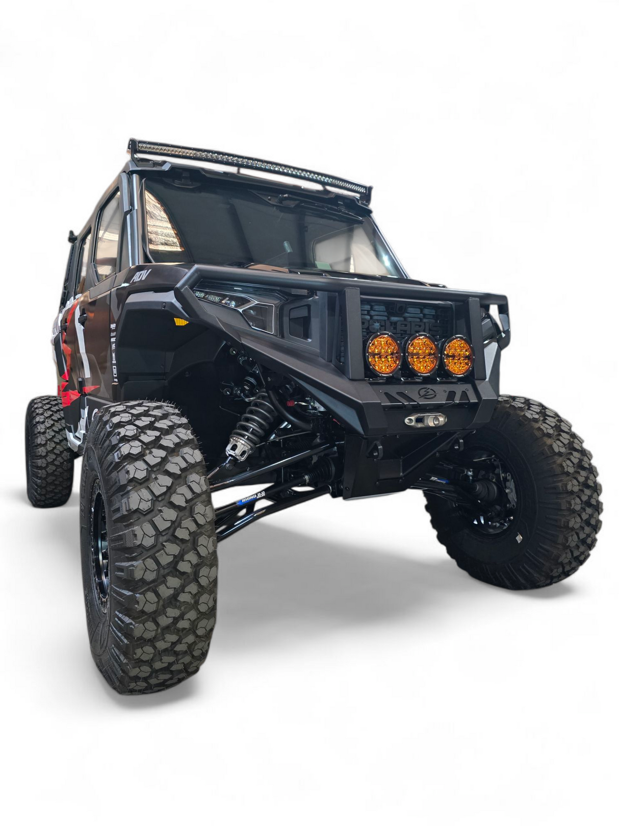2024+ Polaris Xpedition HDX Front Winch Bumper with Brush Guard www.elektricoffroad.com