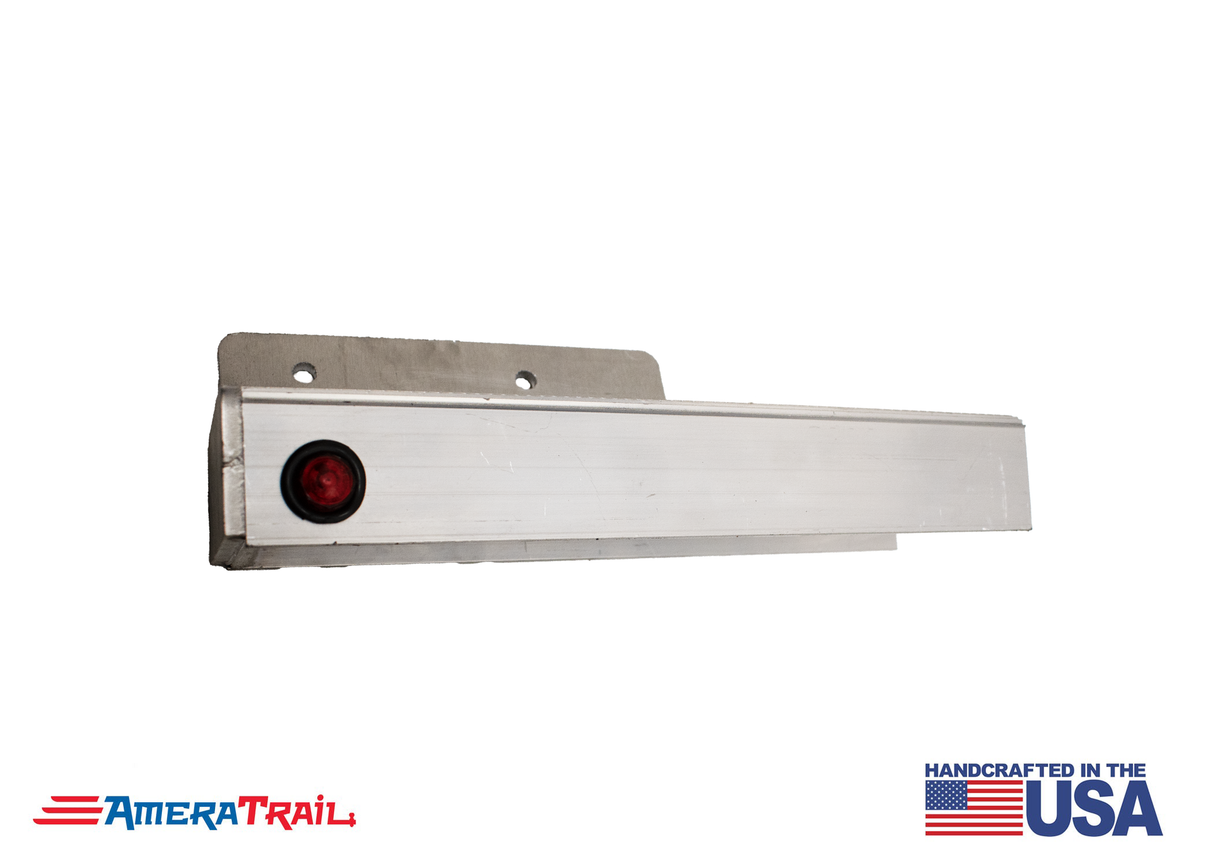 13" Channel Step, PORT REAR w/ Fender Support & LED Marker Light - Includes SS Attaching Hardware"
