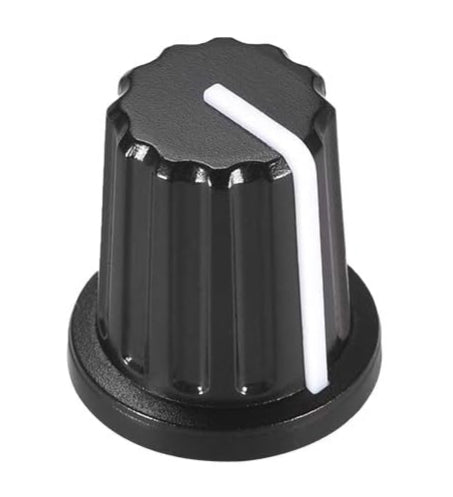 6mm D Type Potentiometer Control Knob TekShack