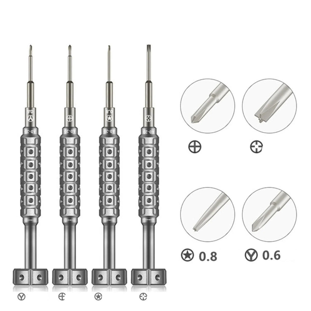 Precision Screwdriver 0.6mm Set – Anti-Slip Handle for Electronics Repair TekShack