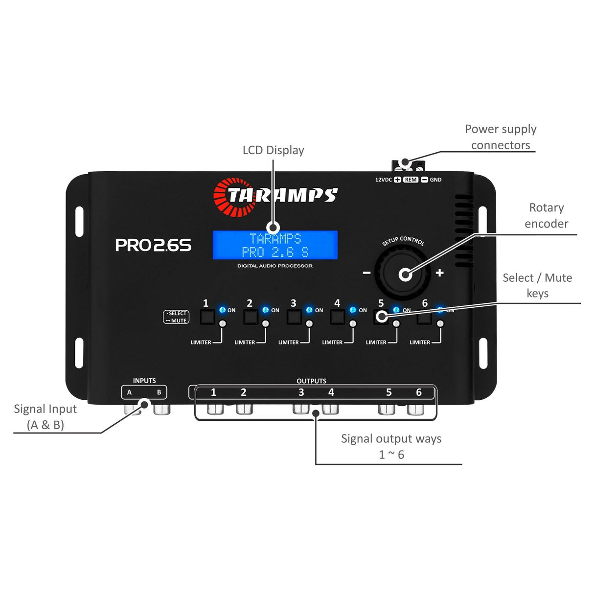 Taramps PRO 2.6S Audio Processor Taramps US