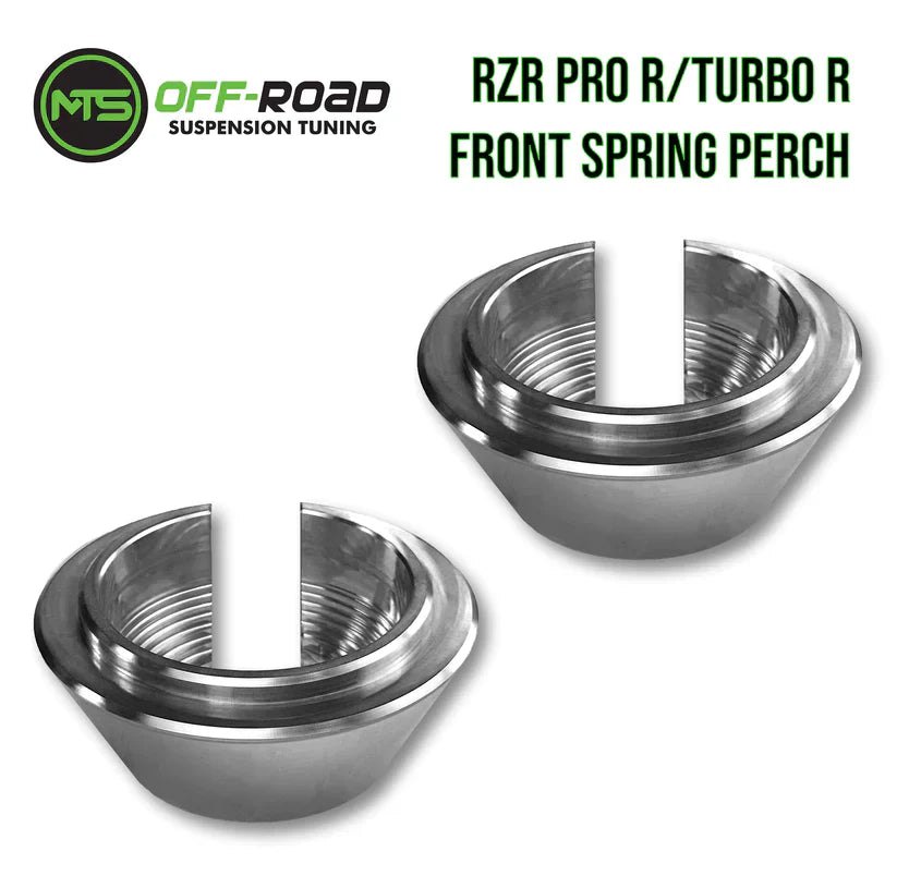 MTS POLARIS RZR PRO R/TURBO R BILLET FRONT SPRING PERCH COLLARS - SET OF 2 MTS Offroad