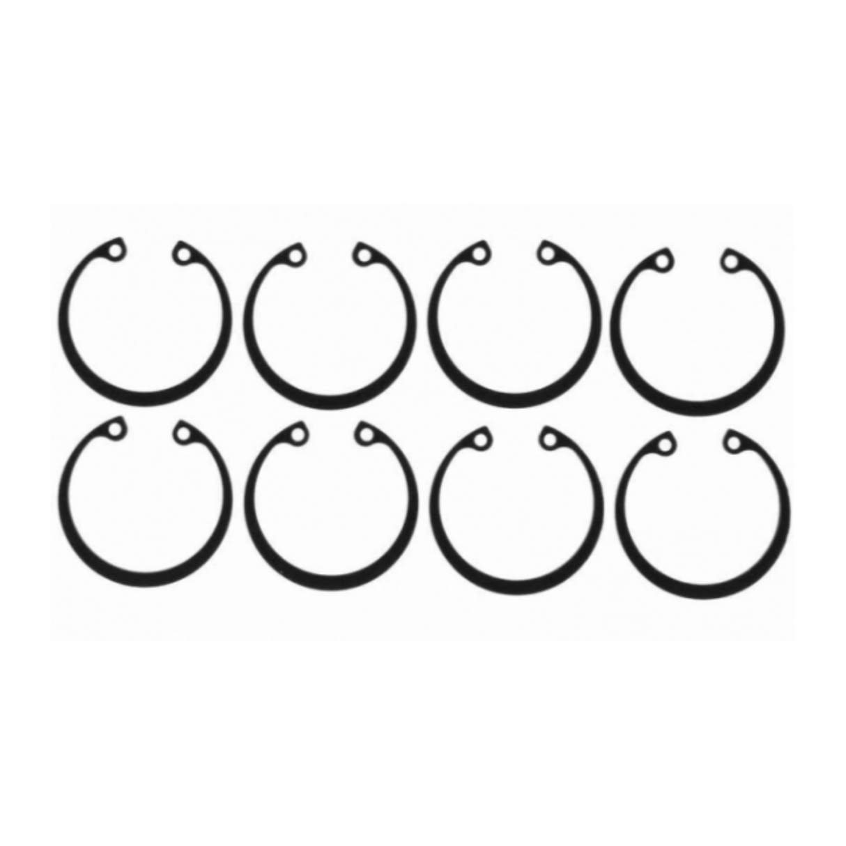 2006-2010 Duramax LLY/LBZ/LMM Mahle Set of 4 Pistons w/ Rings Left Bank - .010 (224-3709WR.010)