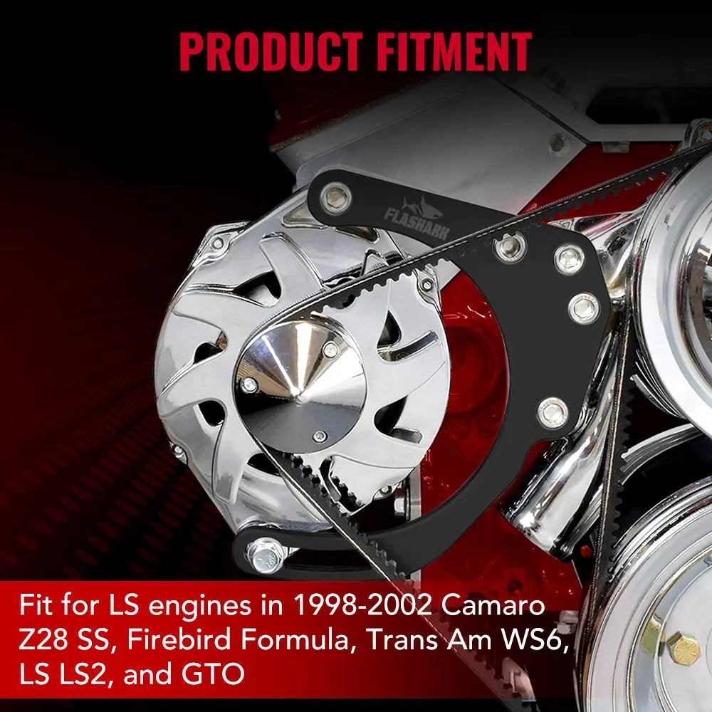 LS1 Manual Belt Tensioner w/Pulley for 1998-2002 Camaro Z28 SS Firebird Formula Trans Am WS6 LS LS2 GTO