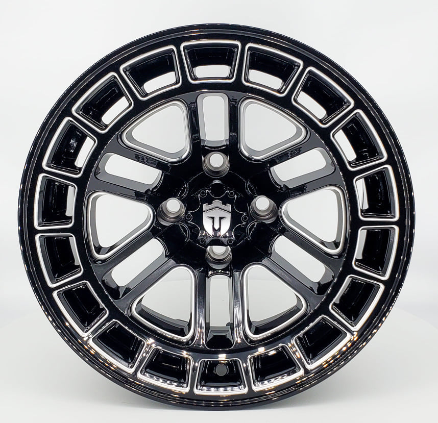 Empire Quest 14x7 | -25 Offset Gloss Black Milled Accents