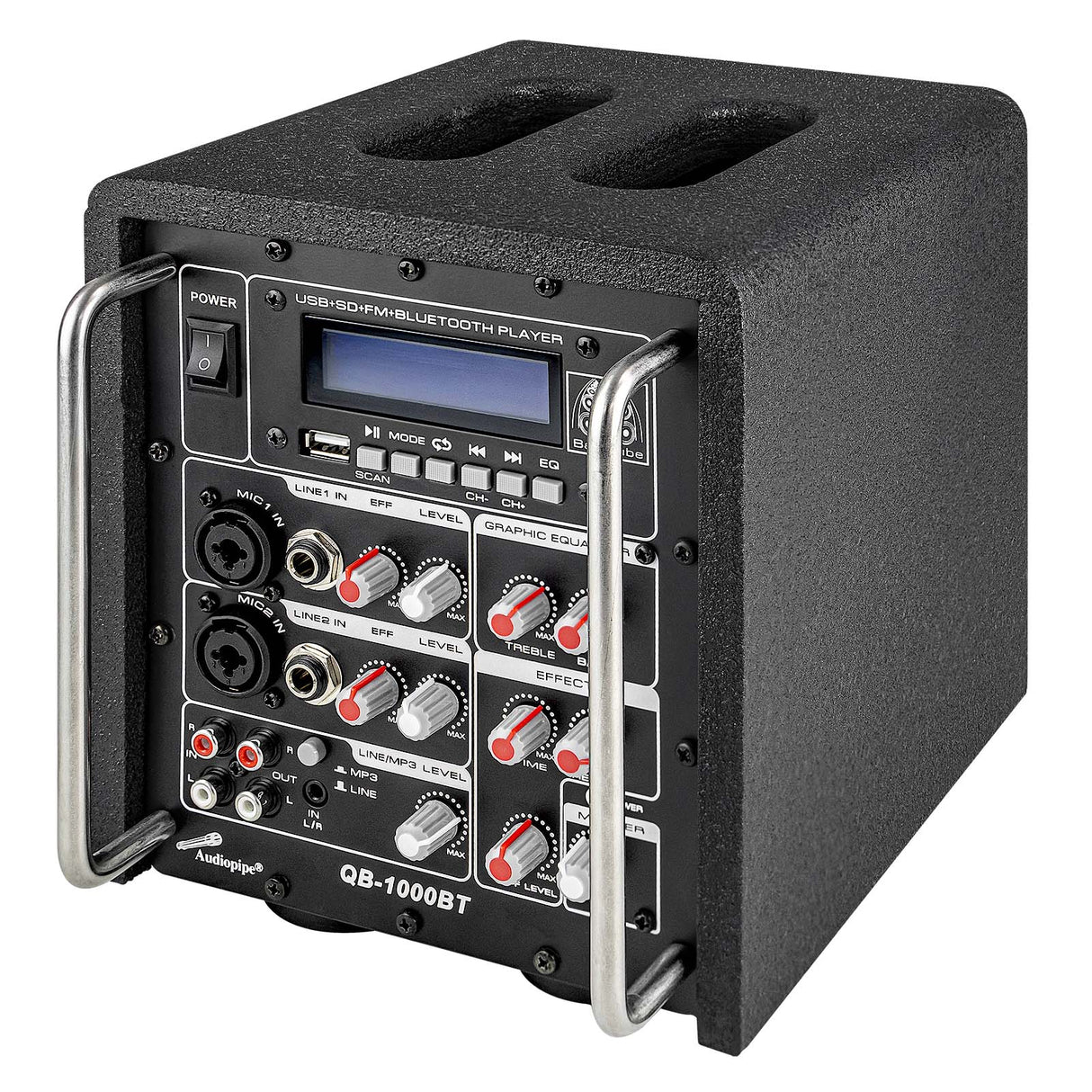 QB-1000BT Bar Cube Power Amplifier Audiopipe