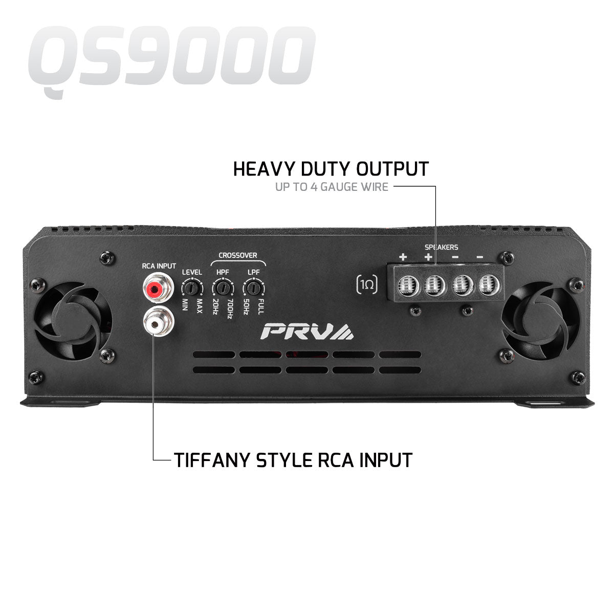 QS9000 1 Ohm - 1 Channel Full Range Amplifier PRV