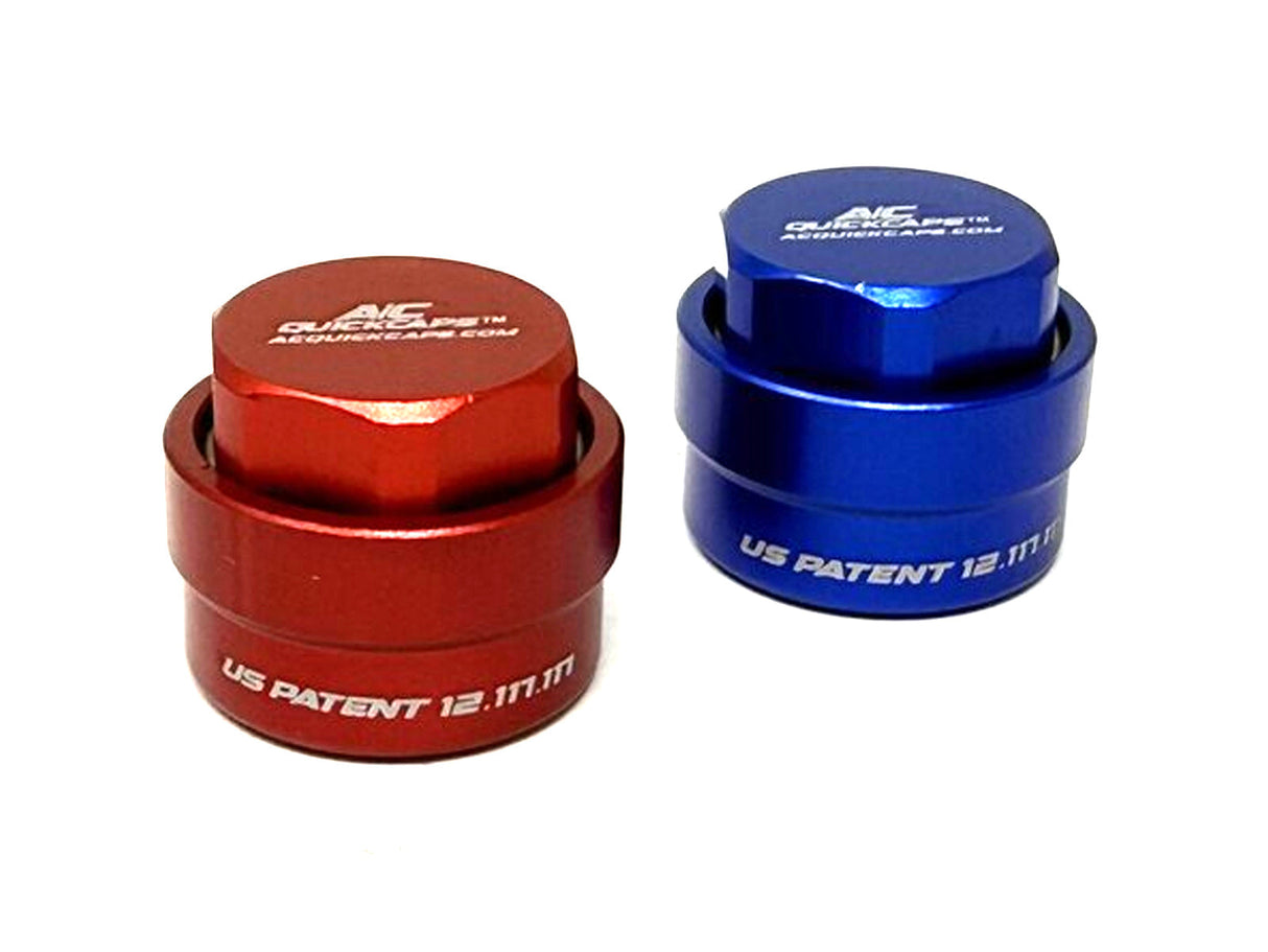 Leak-Proof Air Conditioning A/C Quick Caps for R134A or R1234YF Systems, Cummins, Duramax, Powerstroke, Universal ZZ Diesel