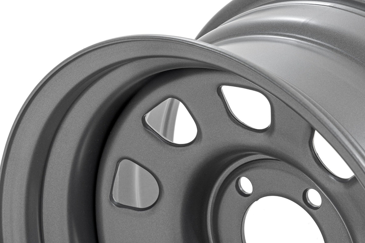 Steel Wheel Gray 15x10 5x4.5 3.30 Bore -39 Rough Country