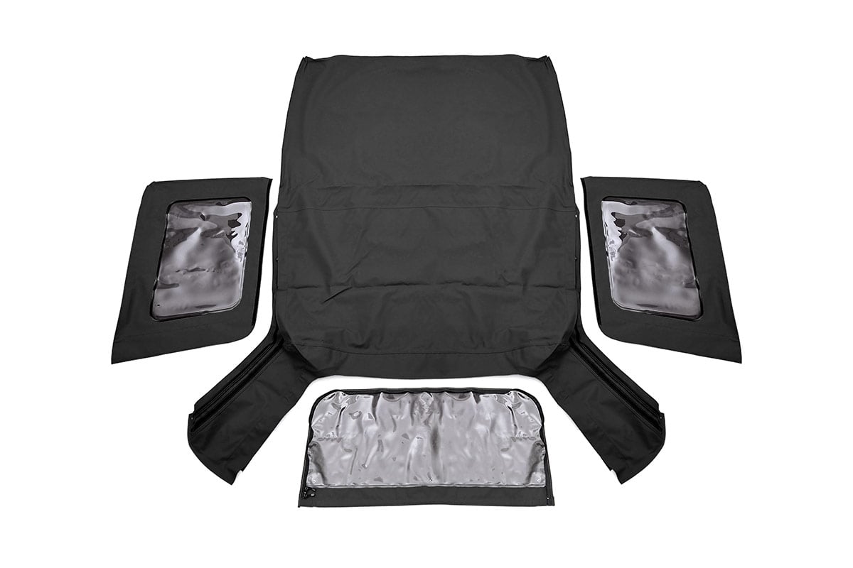 Soft Top Replacement Black 2 Door Jeep Wrangler JK 4WD (2007-2009) Rough Country