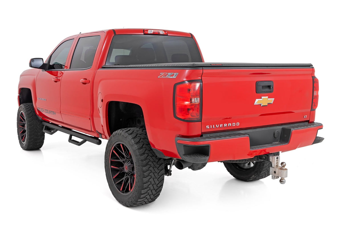 Nerf Steps Cab Length Extended Cab 6 Foot 7 Inch Bed Silverado/Sierra 1500 (14-18 & Classic) Rough Country