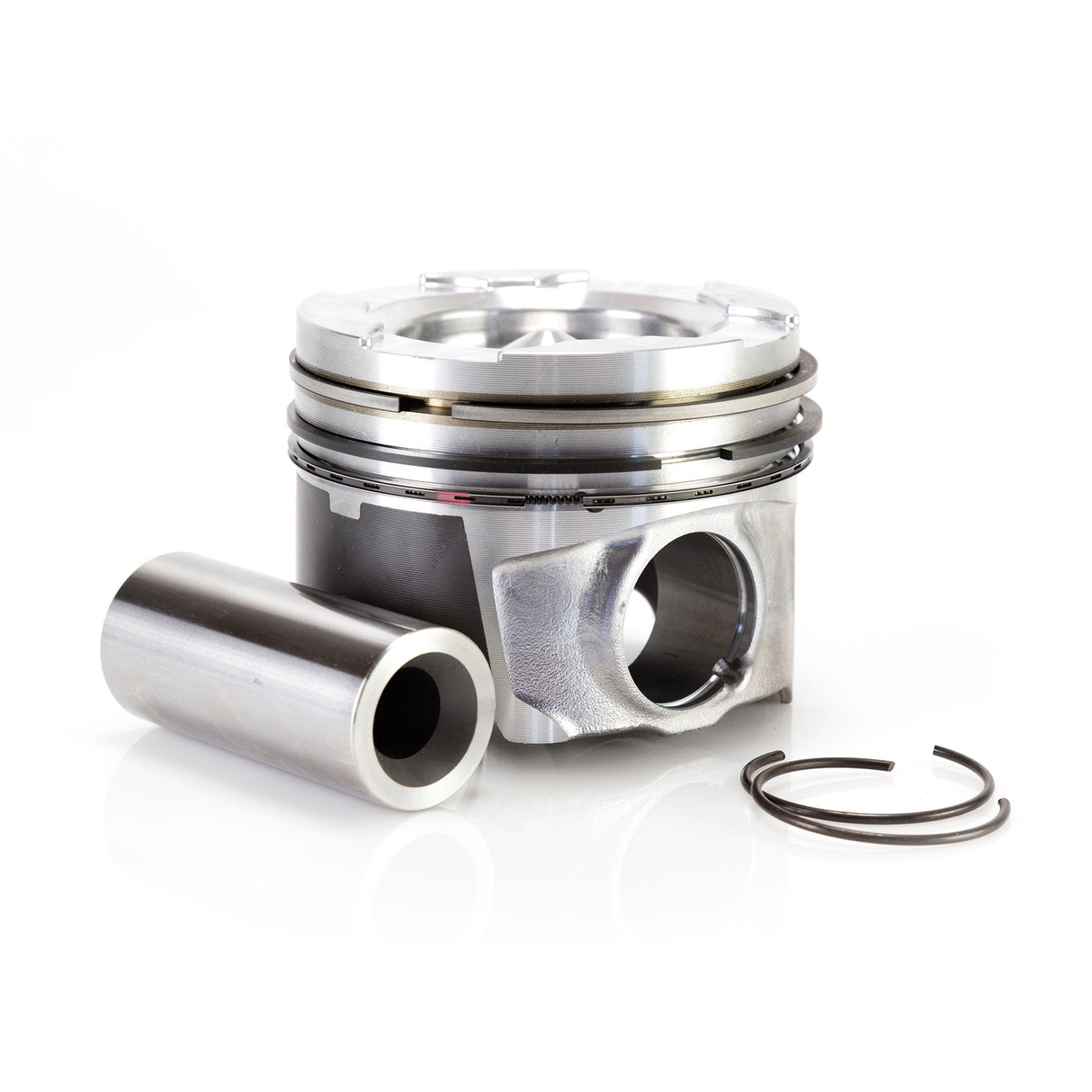 Mahle 6.7L Power Stroke 35MM Wrist Pin 17+MY Flycut and De-Lipped Single Piston Kit With Rings