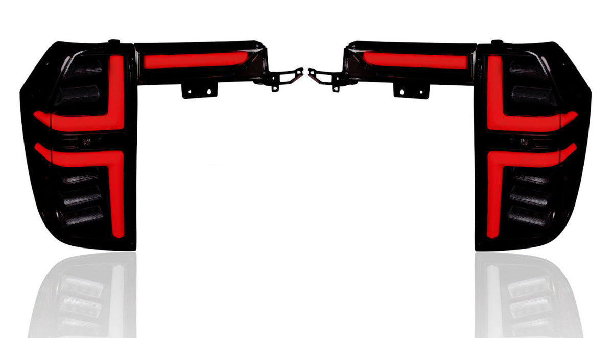 GMC 21-24 Yukon Denali & Yukon XL OLED Tail Lights with LED Startup Sequence & Red OLED Turn Signals - Smoked Lens