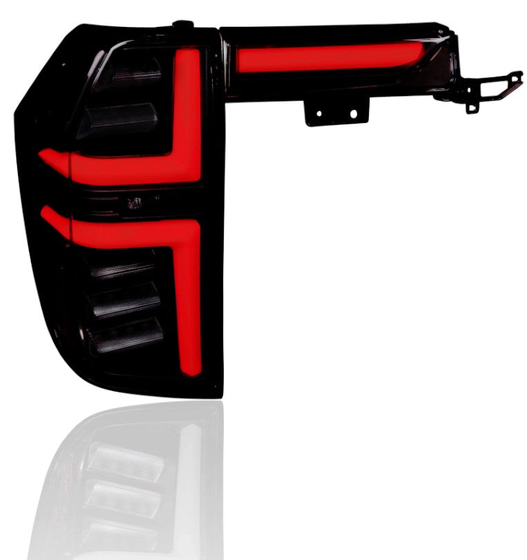 GMC 21-24 Yukon Denali & Yukon XL OLED Tail Lights with LED Startup Sequence & Red OLED Turn Signals - Smoked Lens