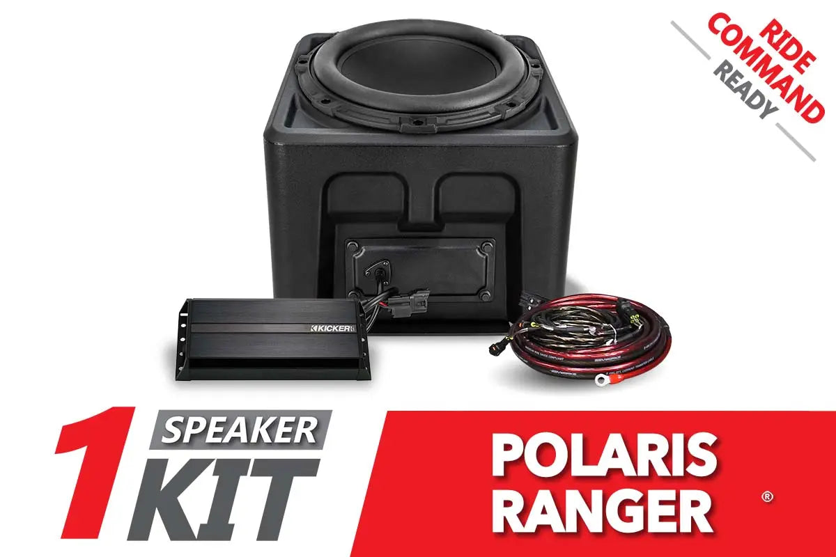 2018-2024 Polaris Ranger XP1000 10in Subwoofer for Ride-Command SSV Works / Kicker