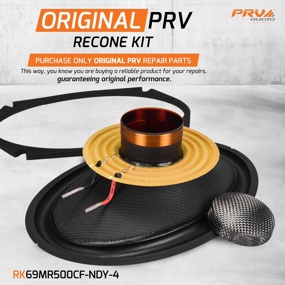 PRV Audio RK69MR500CF-NDY-4 Speaker Recone Kit
