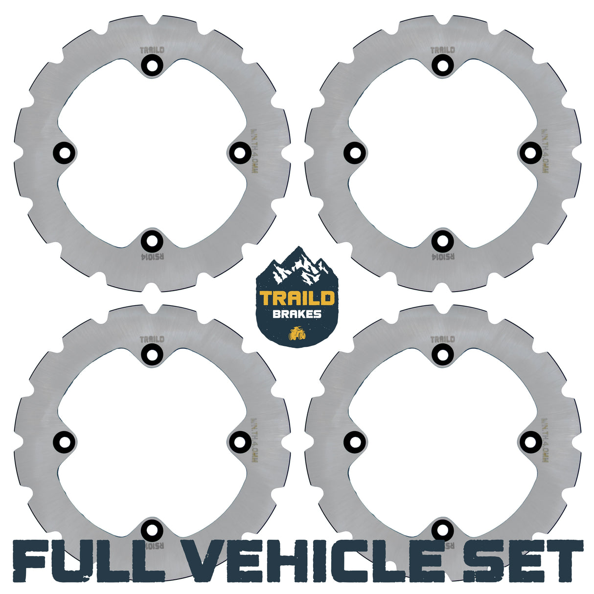 Can-Am Renegade 1000/850/800/570/500 2012-2019 Ridge Rider Disc Brake Rotor Kit Traild