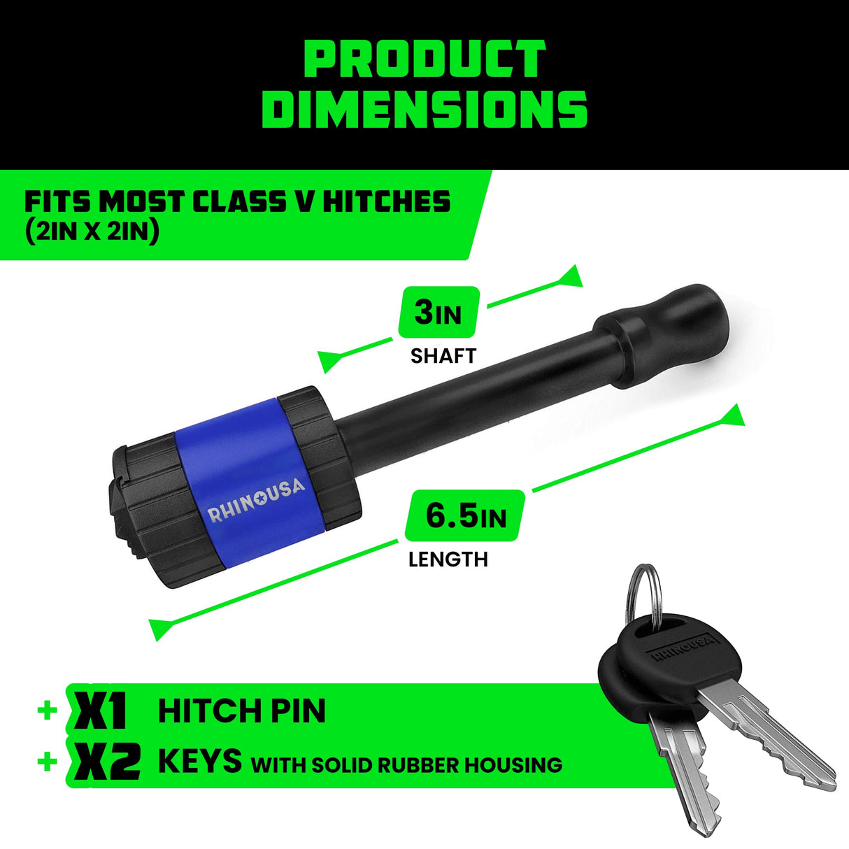 2" Locking Trailer Hitch Pin