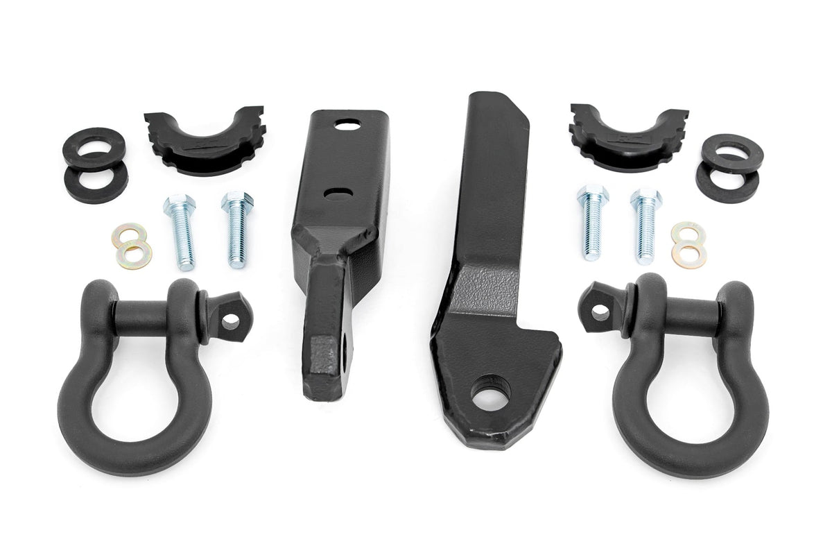 Tow Hook to Shackle Bracket D-Ring Combo Silverado/Sierra 1500 Truck & SUV (88-99) Rough Country