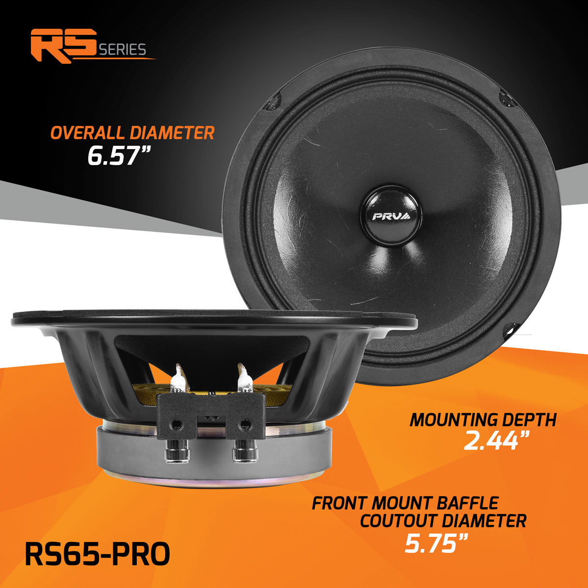 PRV RS65-PRO (PAIR) Full Range PRV Audio