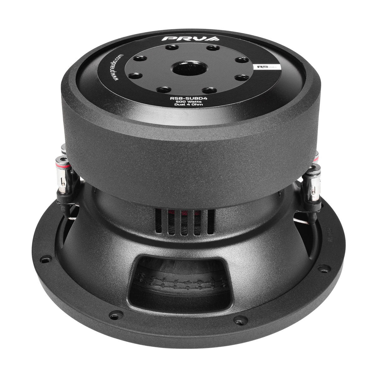RS8-SUBD4 PRV 8” Car Subwoofer Dual 4 Ohm 500 Watts PRV