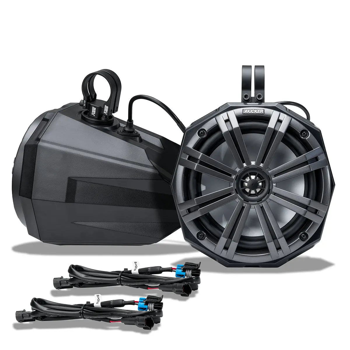 Polaris RZR OEM Audio-Expansion Kit | 2-Tower Speaker Add-on Kit w/8" Kicker Speakers SSV Works