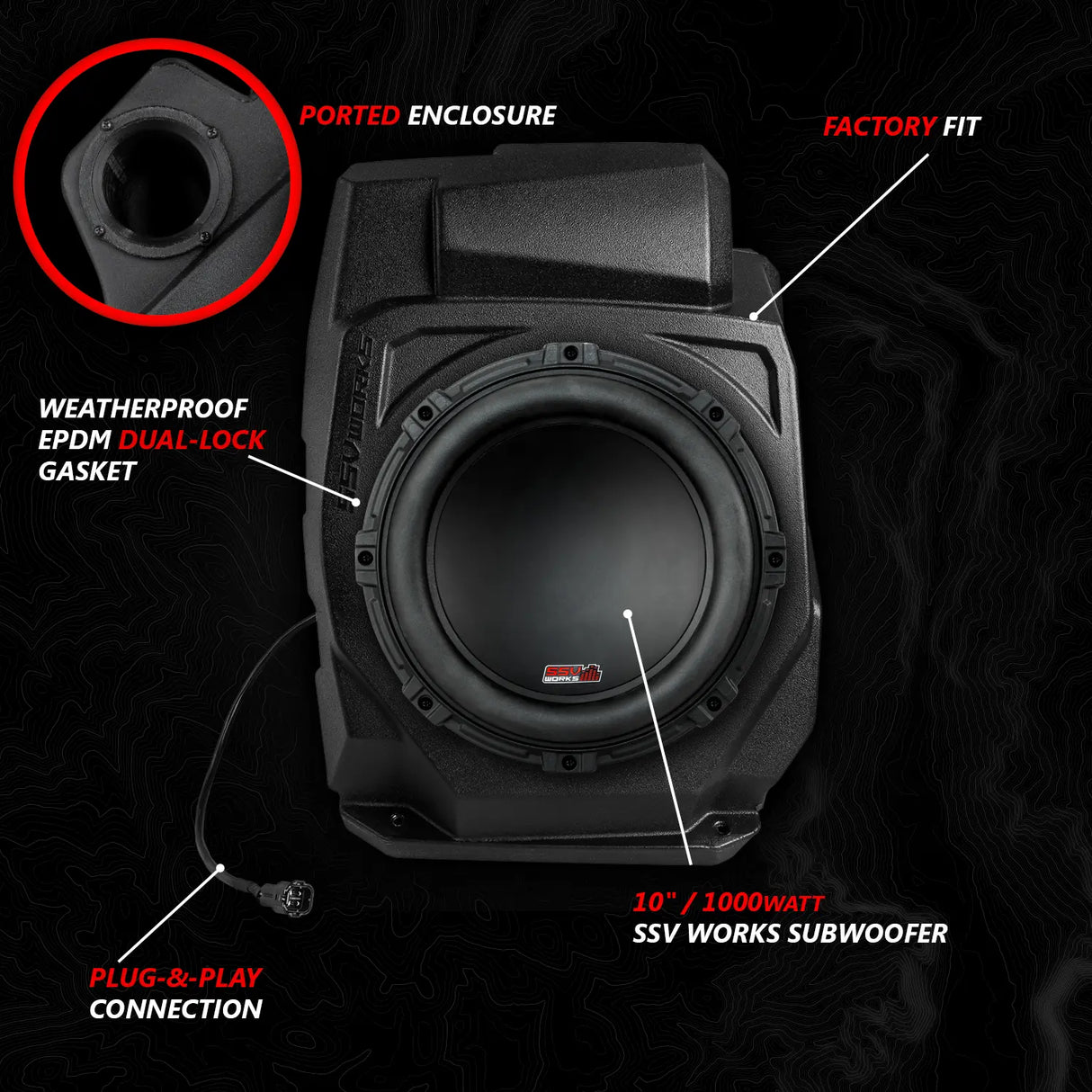 2020-2024 Polaris® RZR PRO Series Phase-4 A-Spec 5-Speaker 800watt System for Ride Command SSV Works