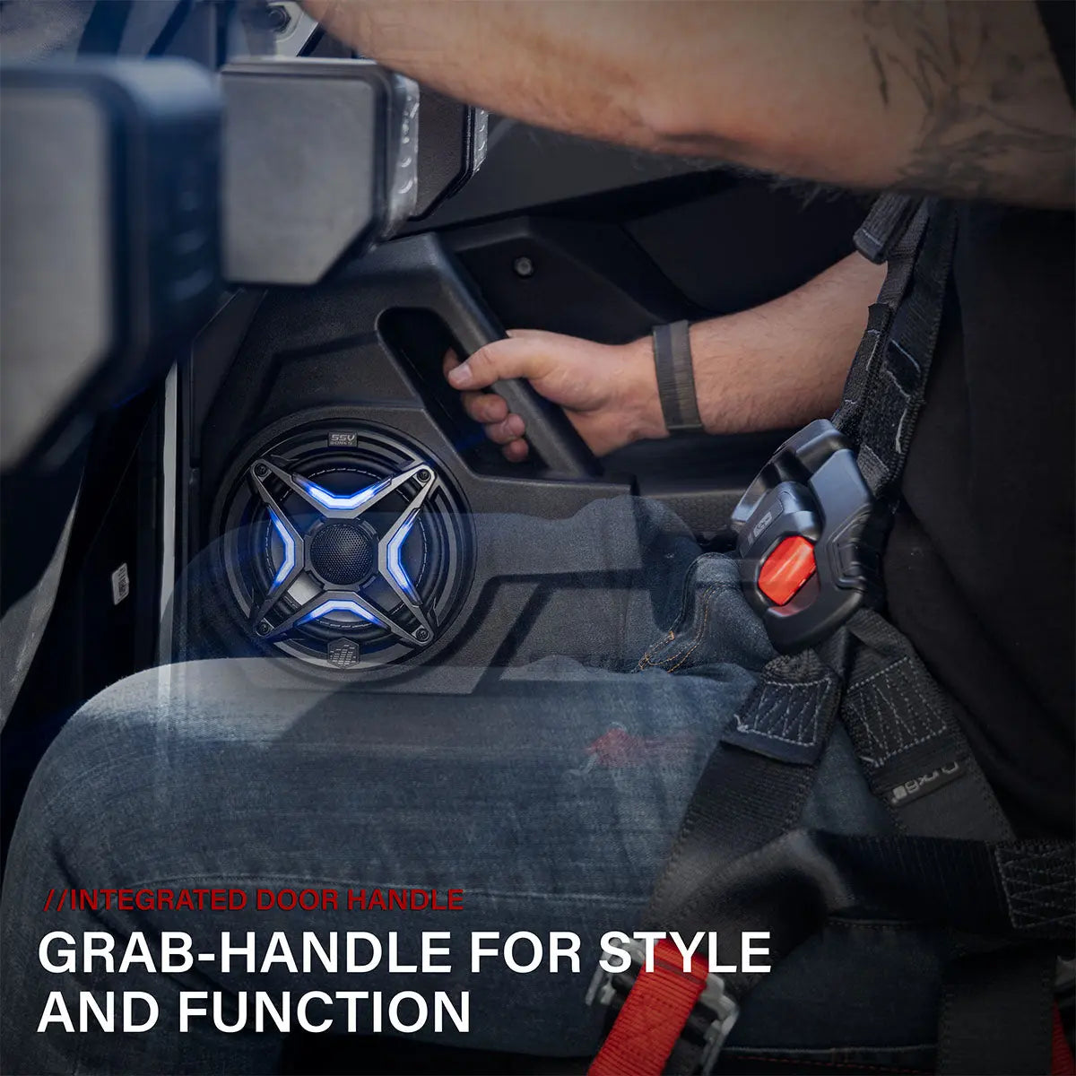 2025-2026 Polaris® RZR Pro R / Pro S / Pro XP Rear-Door 6.5" Speaker Pods w/Integrated Handle SSV Works