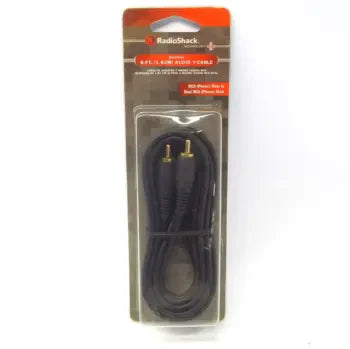RadioShack Shielded Gold-Plated 6ft (1.8M) Audio Y-Cable RCA Male to Dual RCA Male TekShack
