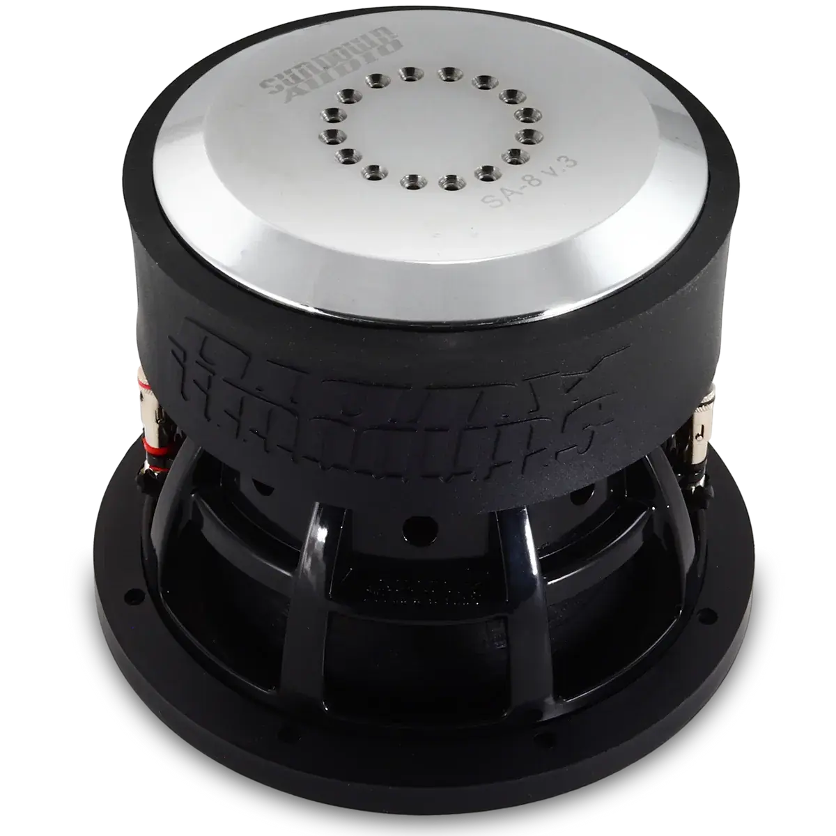 (2) Sundown SA8 v.3 & Chevy Crew Cab 07-18 Dual 8" Subwoofer Box Combo