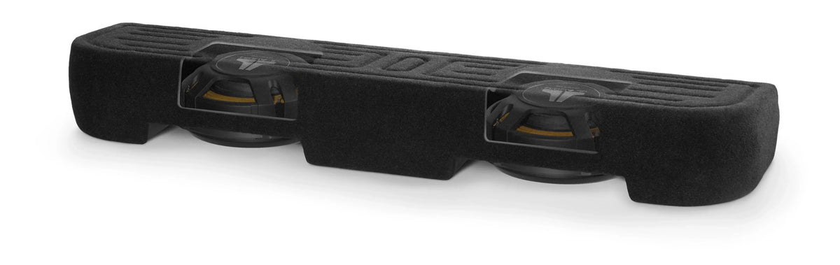 Underseat >>> JL Audio Dual 12-inch Subwoofer Enclosure with Loaded Amplifier Rack