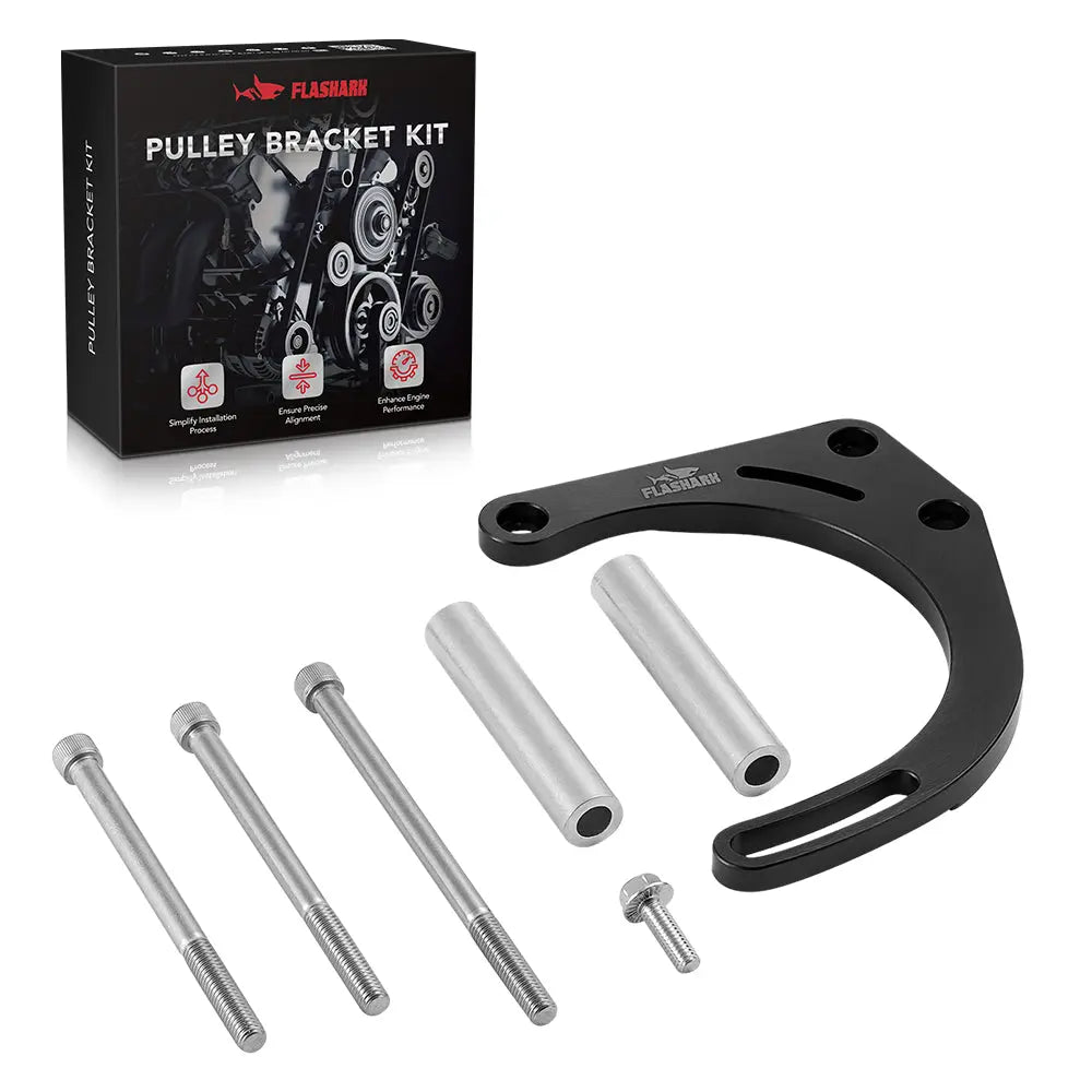 FLASHARK SBC Alternator Bracket Kit for Electric Water Pump