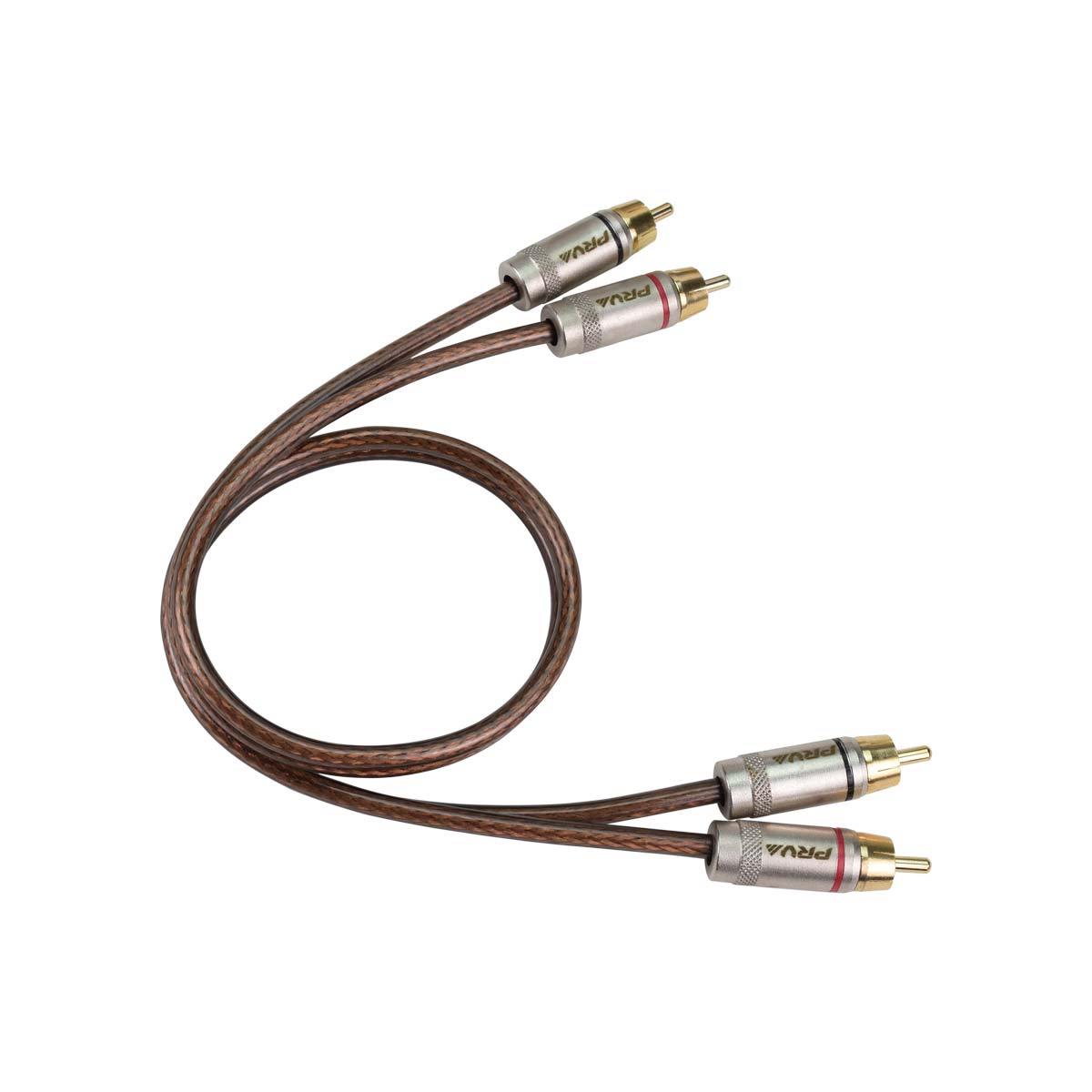PRV Audio SC-1FT PRO 2-Channel RCA Signal Cable 1ft