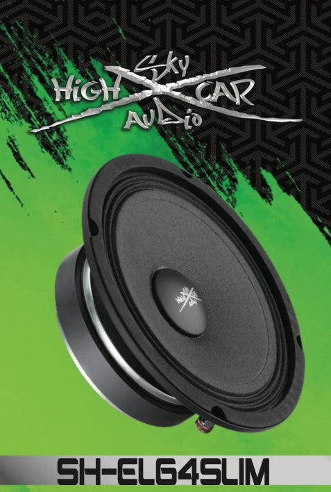 Sky High Car Audio SH-EL64 Slim 6.5" 200W RMS Midrange Speaker (Single) Sky High Car Audio