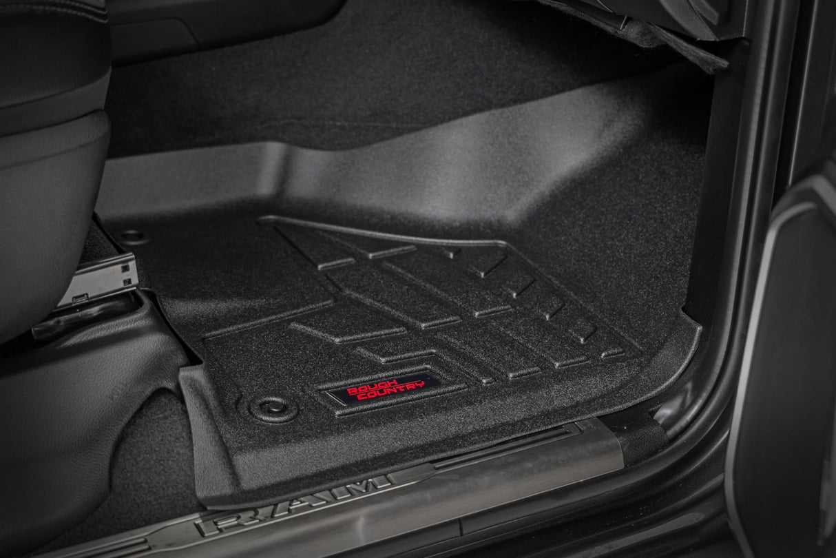 Sure-Fit Floor Mats Front & Rear Bucket Crew Ram 2500/3500 (19-26) Rough Country