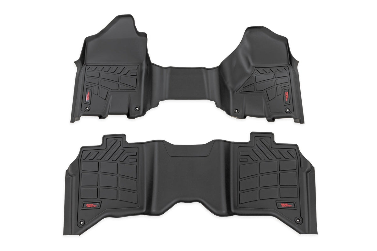 Sure-Fit Floor Mats Front & Rear Crew Ram 2500/3500 2WD/4WD (2019-2026) Rough Country