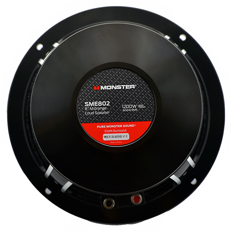 Monster SME802 8″ 600W RMS Midrange Speaker 8-Ohm (Single) Monster Audio