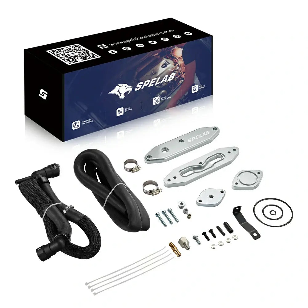 SPELAB 2011-2025 Ford 6.7L Powerstroke Diesel EGR Delete Kit w/Coolant Bypass Black