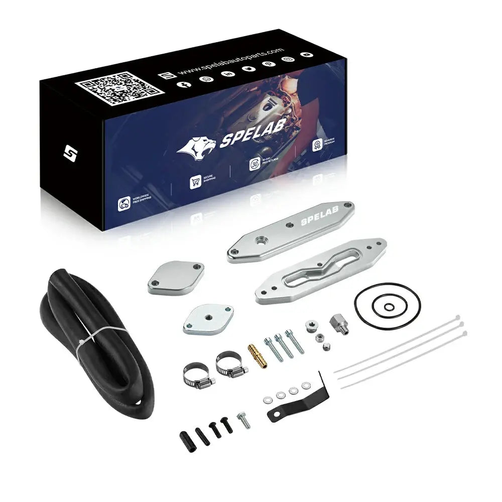 SPELAB 2011-2025 Ford 6.7L Powerstroke Diesel EGR Delete Kit w/Coolant Bypass Black
