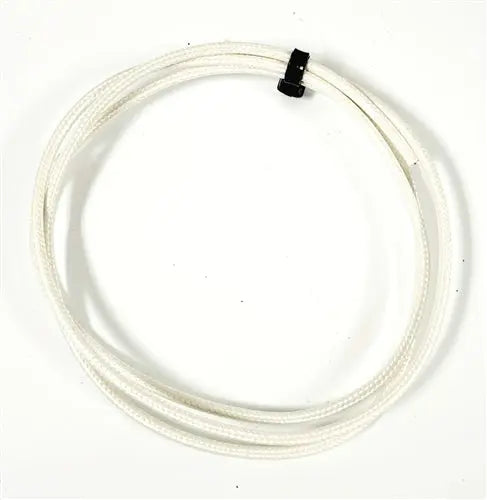 SRML WHITE 18 AWG FIBER GLASS BRAID APPLIANCE HI TEMP WIRE MOTOR LEAD AC/DC WIRE AND SUPPLY