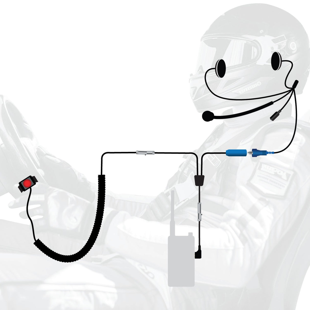 RUGGED Wired Driver Only Communication Kit without Radio