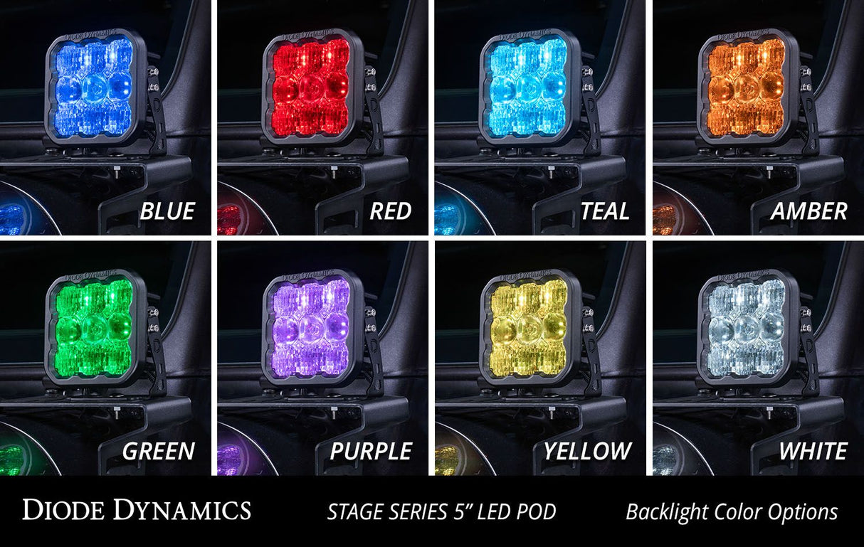 SS5 White Sport LED Pod (pair) - SPORT